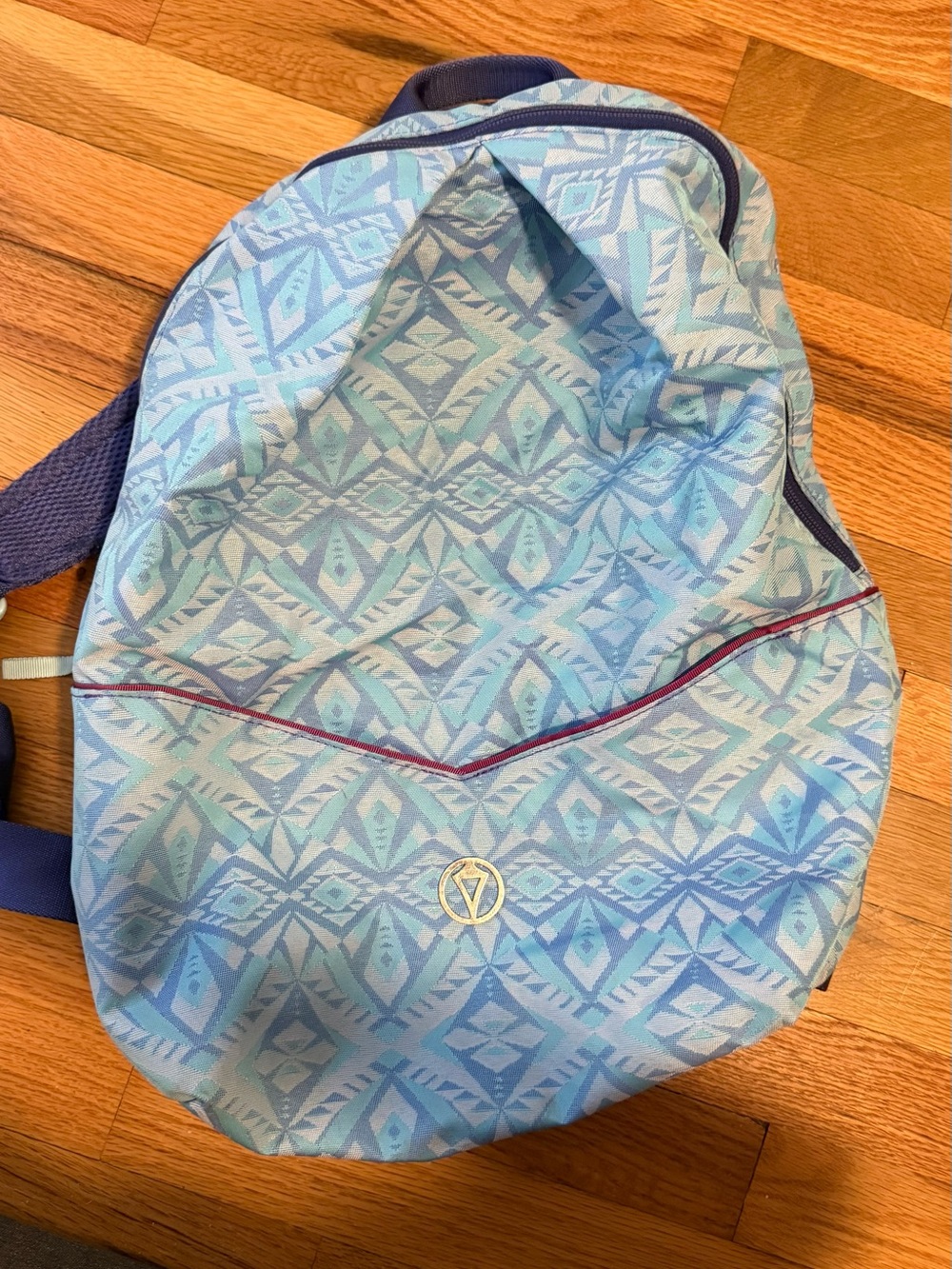 Ivivva Light Blue Patterned Kids Backpack